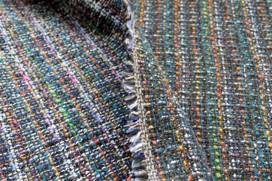 Reversible Multi Coloured Wool Coating - Red, Green, Blue & More