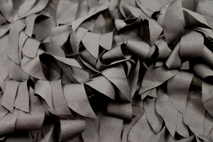 Fabric "Leaf" Applique - Black