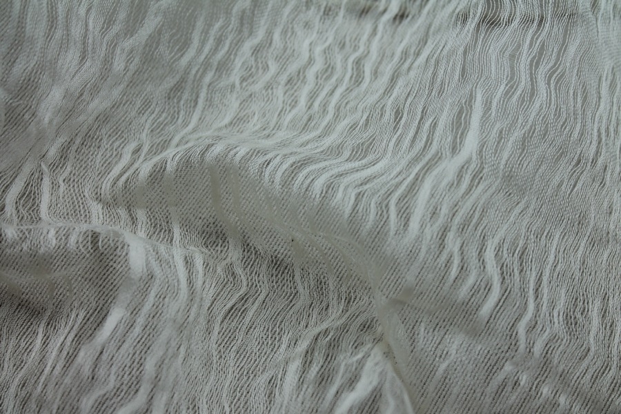 Distressed Silk Cotton - Ivory