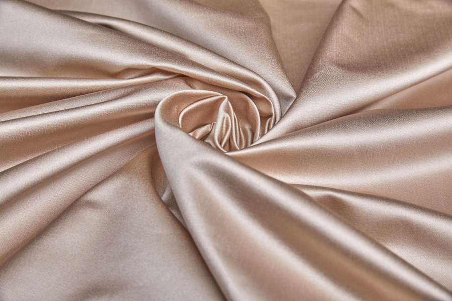 Silk/Cotton Duchesse Satin - Nude