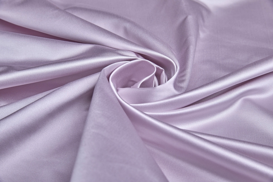 Silk/Cotton Duchesse Satin - Lilac