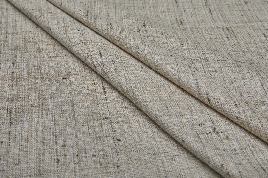 Raw Natural Weave Silk Matka - Ivory