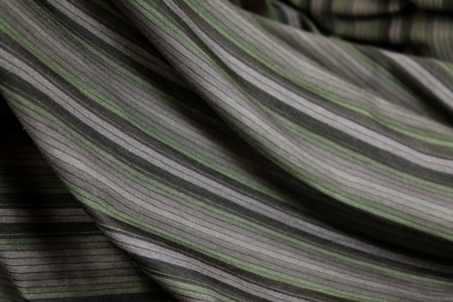 Stripe Jersey - Heather, Brown and Green