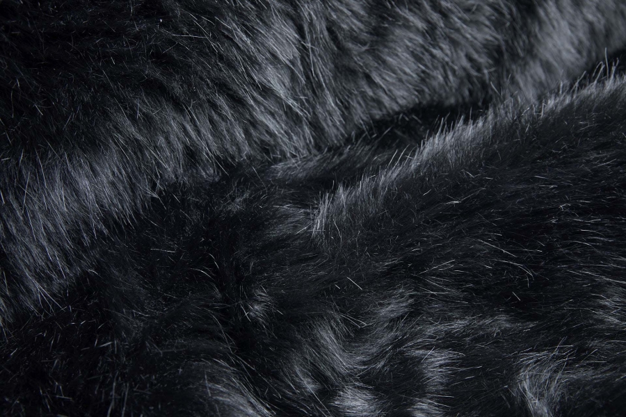 Faux Fur - Long Pile Black