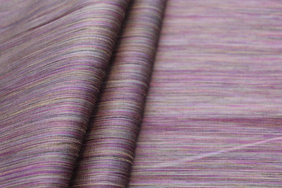Multi Colour Marl Fabric - Chartreuse, Violet, Grey
