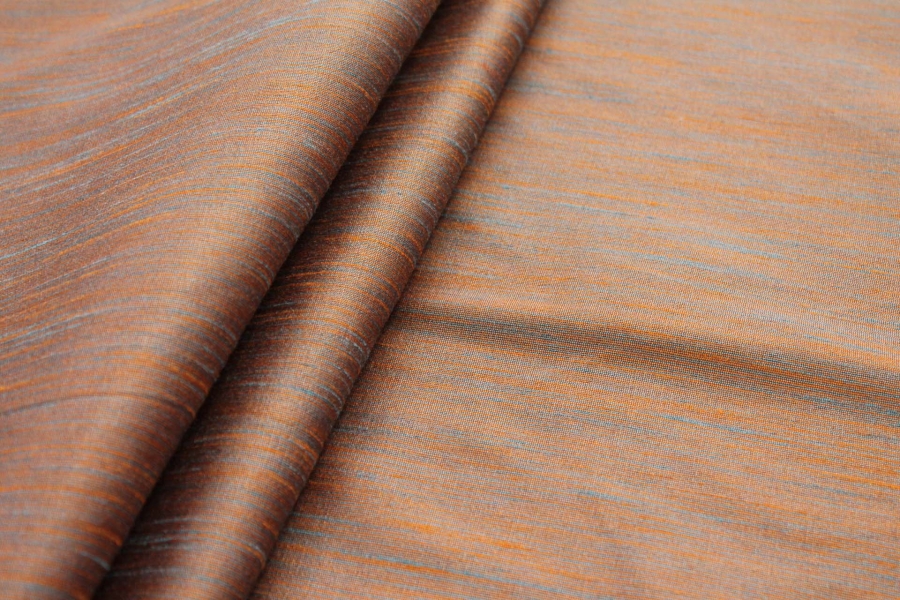 Multi Colour Marl Fabric - Orange, Blue, Grey