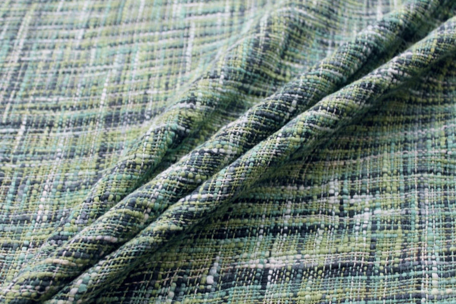 Chunky Weave Cotton Matka - Forest Greens