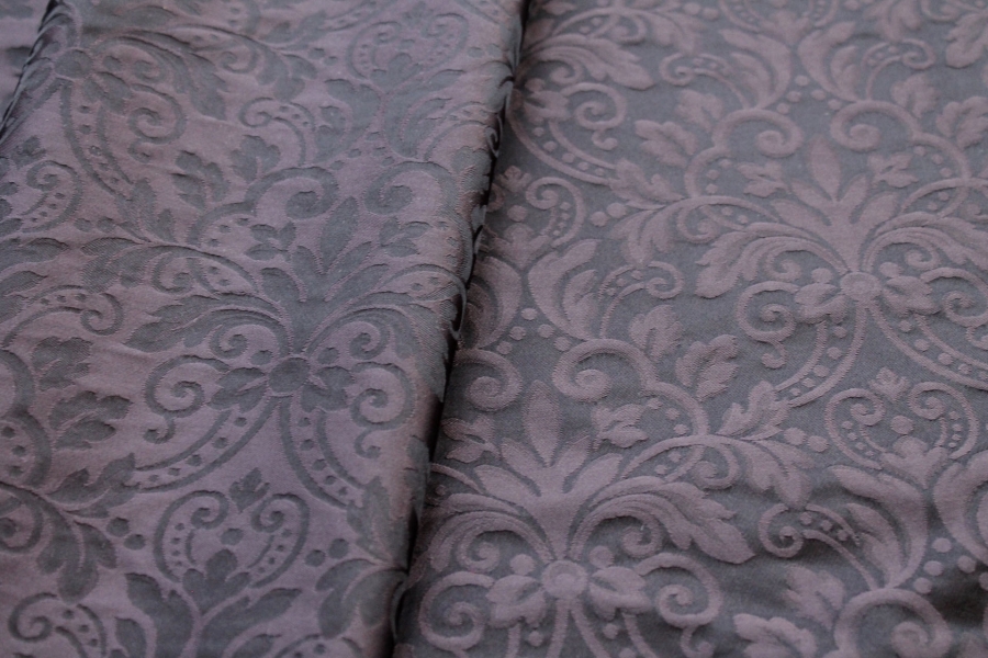 Classic Brocade - Anthracite and Black