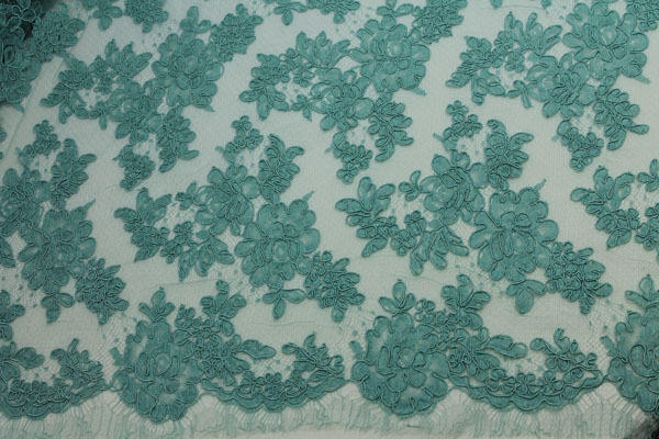 Mint Corded Lace 