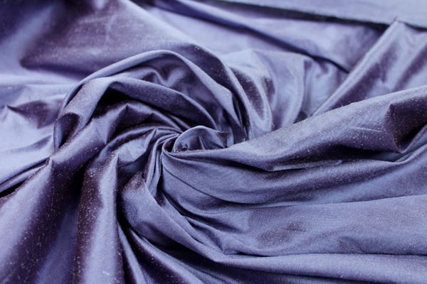 Silk Dupion - Violet Shot Black - B29