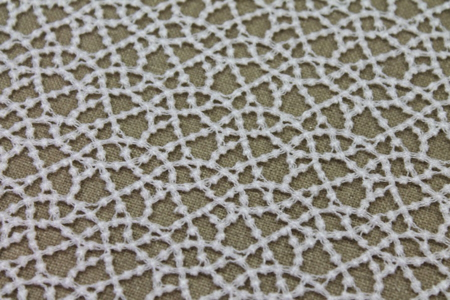 Guipure Lace - Dot Pattern - Ivory