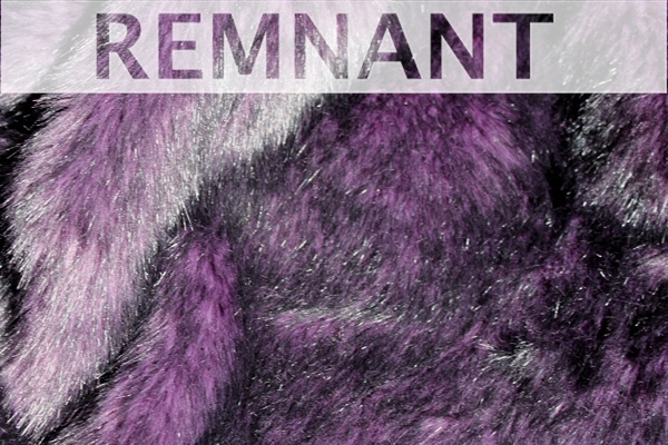 REMNANT - Faux Fur - Black Tipped Purple - 0.5m Piece