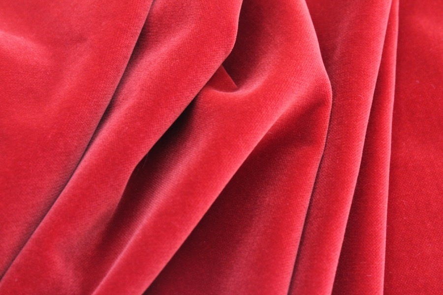Cotton Velvet - Red