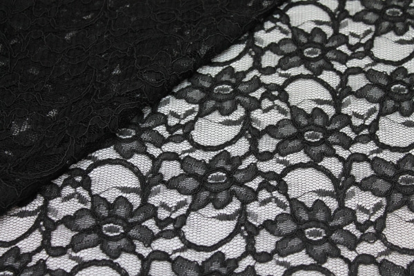 Corded Lace - Black