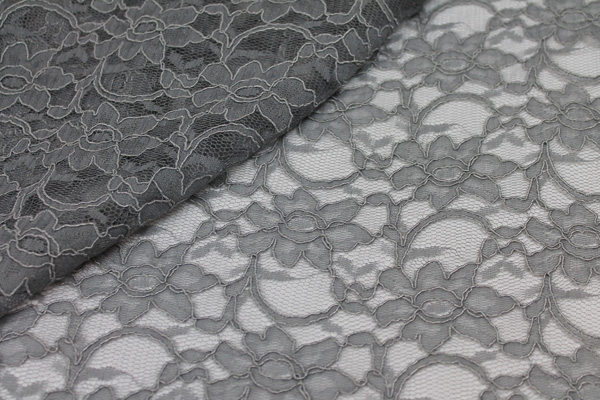 Corded Lace - Grey