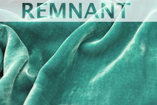 REMNANT - Silk Velvet - Peacock - 0.4m Piece