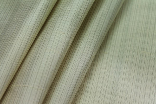 Striped Silk Dupion - Pale Yellow