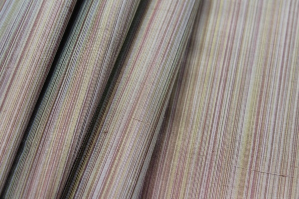 Striped Silk Dupion - Browns