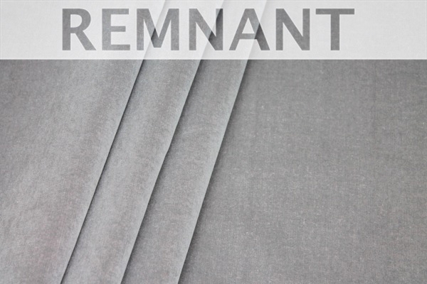 REMNANT - Heavy Cotton Velvet - Silver Grey - 0.7m Piece