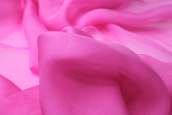 Bubblegum Pink Silk Chiffon - 140cm wide
