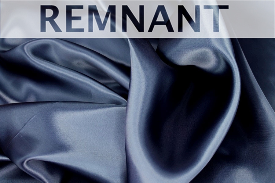 REMNANT - Navy Satin Polyester - 1.8m Piece