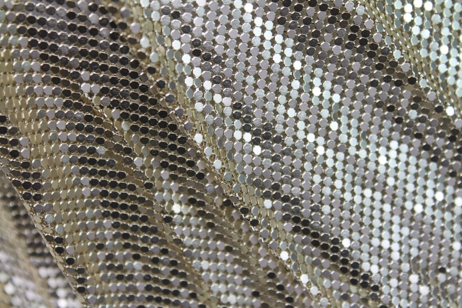 Metal Chainmaille Fabric - Gold - Whole piece