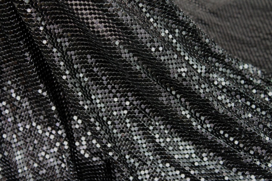 Metal Chainmaille Fabric - Black