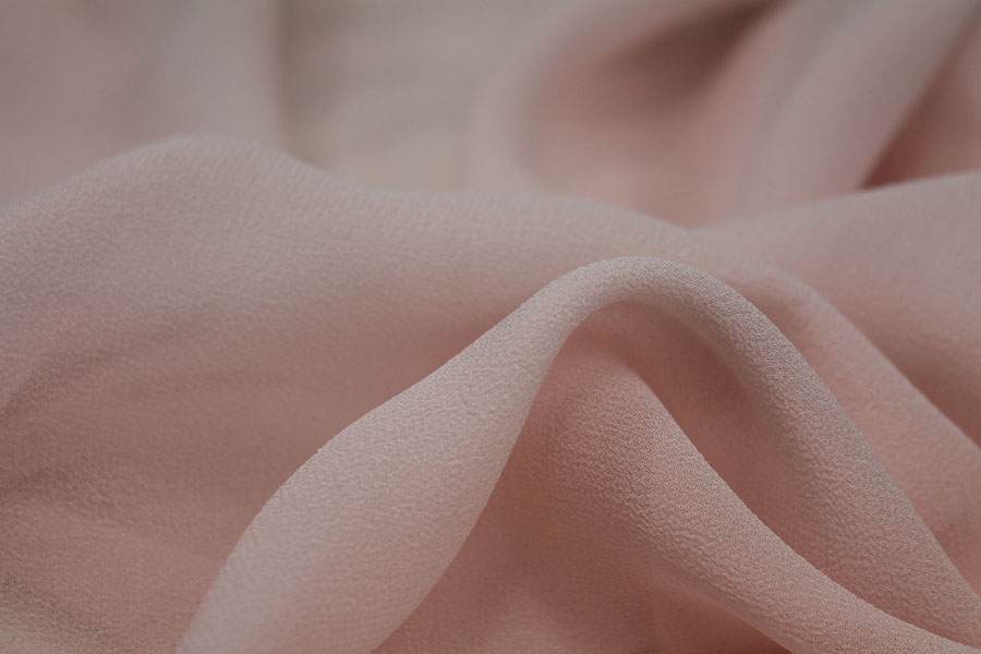 Pale Pink Silk Georgette - 135cm wide