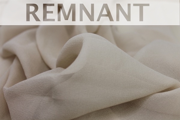 REMNANT - Clay Silk Georgette - 110cm wide - 1.1m Piece