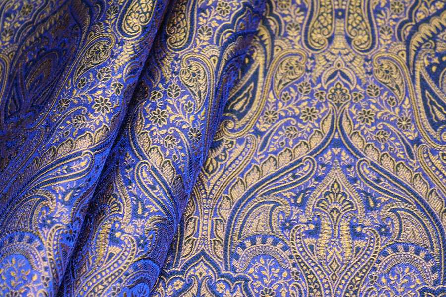 Banaras Brocade - Blue / Gold
