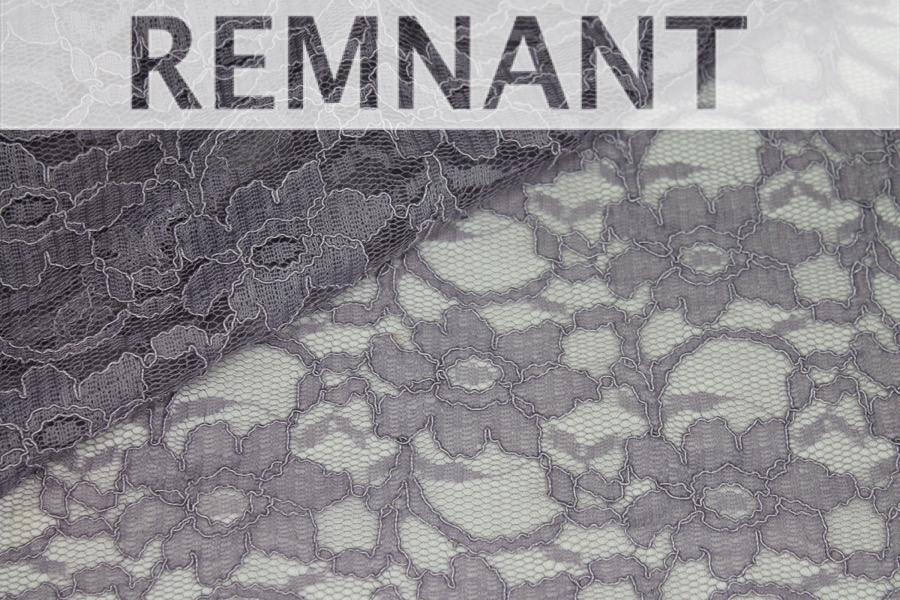 REMNANT - Corded Lace - Lilac - 0.25m Piece