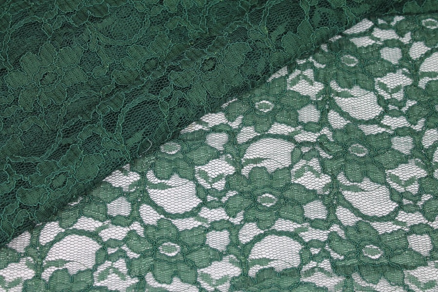 Corded Lace - Forest Green
