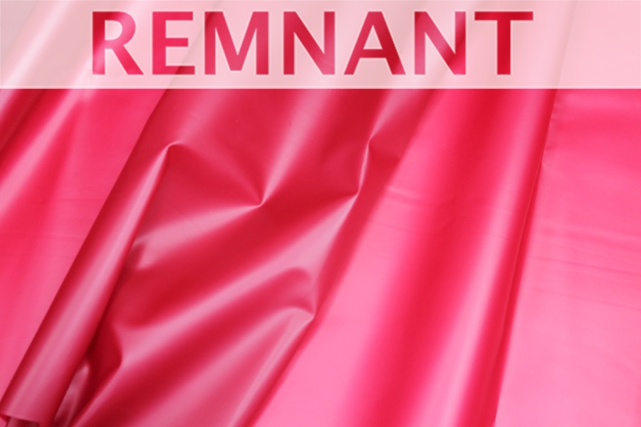 REMNANT - Red Semi Transparent PVC / PU - 0.35m Piece