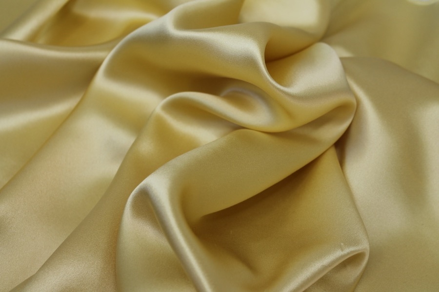 Primrose Yellow Silk Satin - 140cm wide