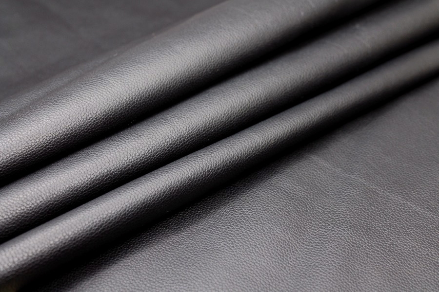LAST PIECE - Textured Leatherette - Black