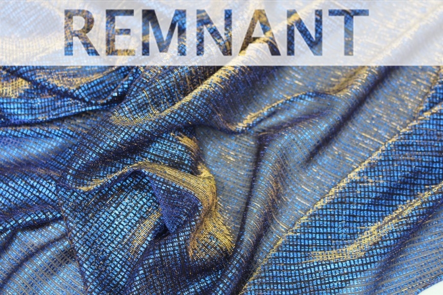 REMNANT - Sheer Shimmer Jersey - Royal Blue - 1.7m Piece