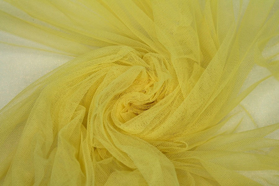 Soft Nylon Tulle - Pale Yellow - T55