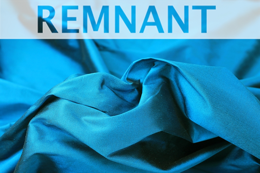 REMNANT - Silk Dupion - Deep Turquoise shot Purple