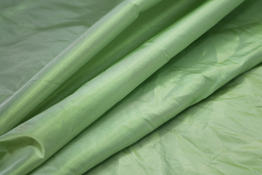 Crinkle Silk Taffeta - Bright Green