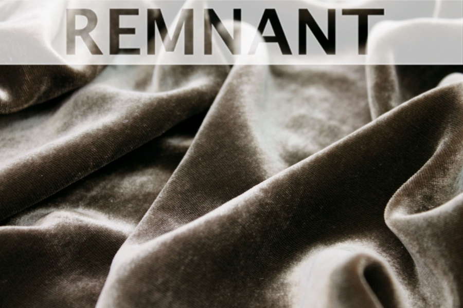 REMNANT - Silk Velvet - "Chocolate" - 1m Piece - Offshade