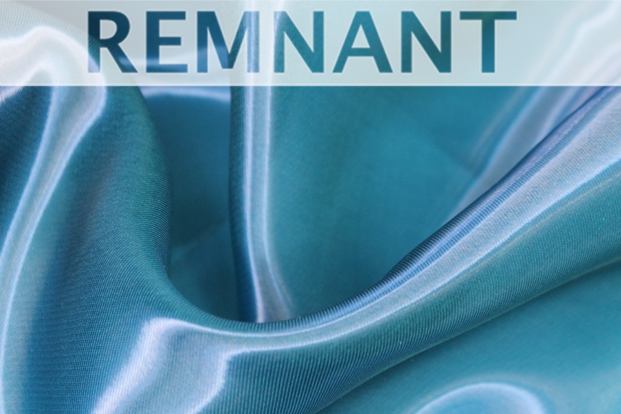 REMNANT - Heavy Weight Organza - Teal Two Tone - 0.9m Piece