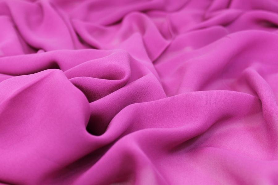 Berry Pink Silk Georgette - 135cm wide