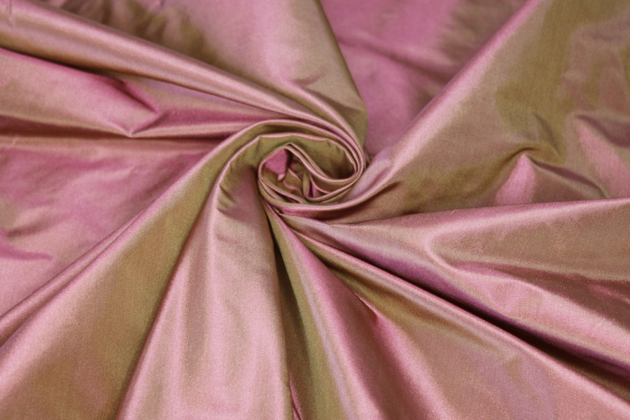 Polyester Taffeta - Pink shot Golden Brown