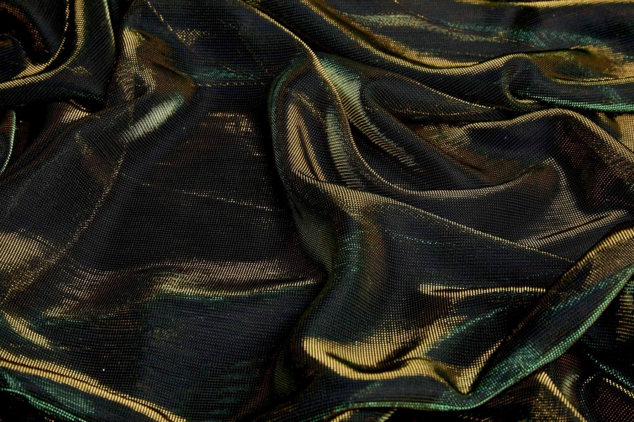 Green Gold Colour Changing Sheer Jersey