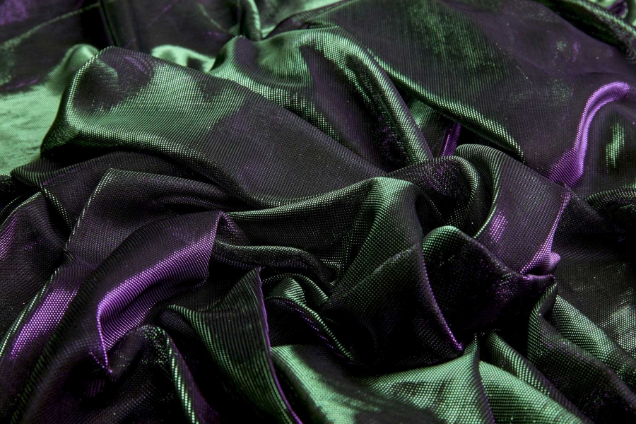 Purple Green Colour Changing Sheer Jersey