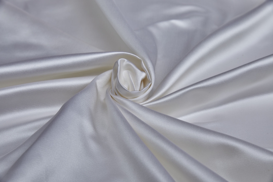 NEW BRIDAL - Silk Duchesse Satin - White