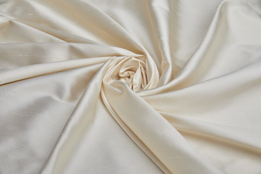 NEW BRIDAL - Cream Soft Handle Shantung Silk