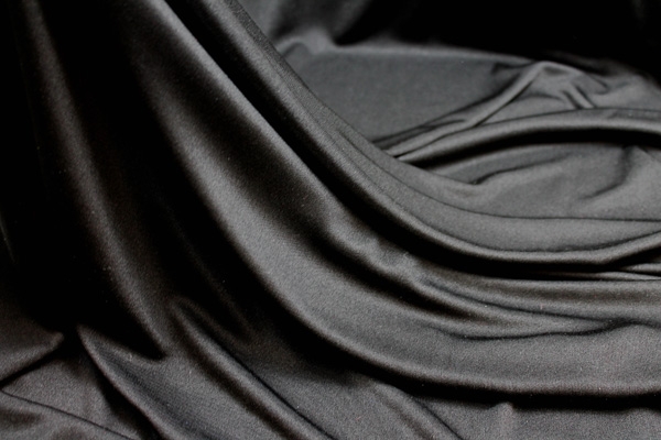 Silk Jersey - Black - 138cm