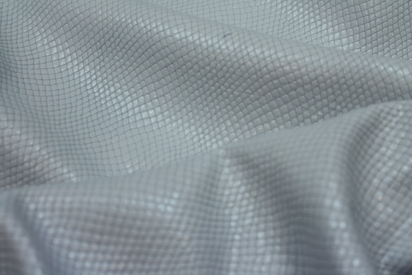 Reptile Texture Leather Skin - White Large 