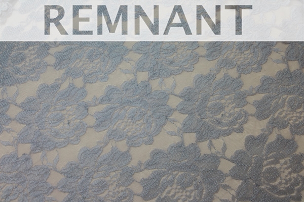 REMNANT - Simple Lace - Pale Blue 3.25m Piece